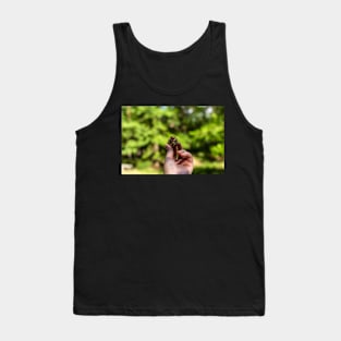 Hand holding pine cone Tank Top